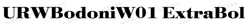 URWBodoniW01 ExtraBoldD Regular字体转换